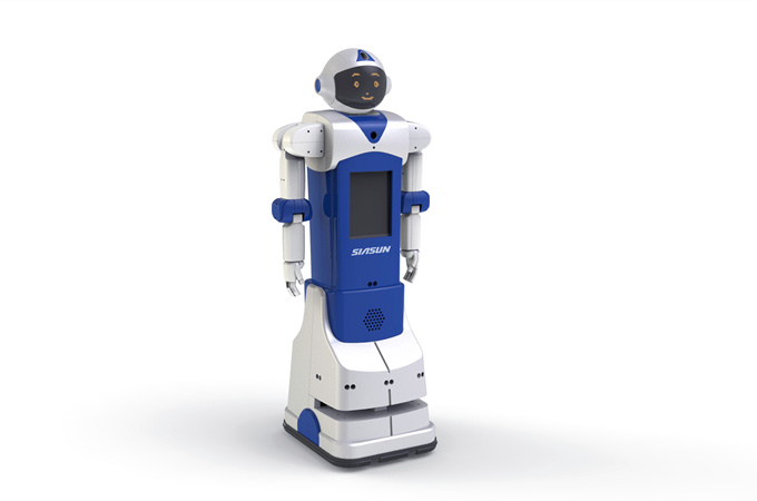 新松迎宾展示机器人
