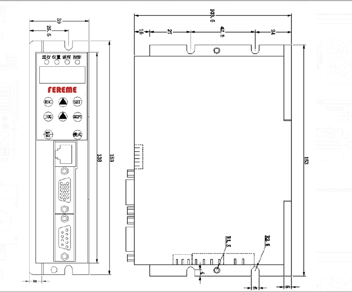 60型法兰400W直流伺服电机套装1.27N.m 48V供电AGV车野外设备通用