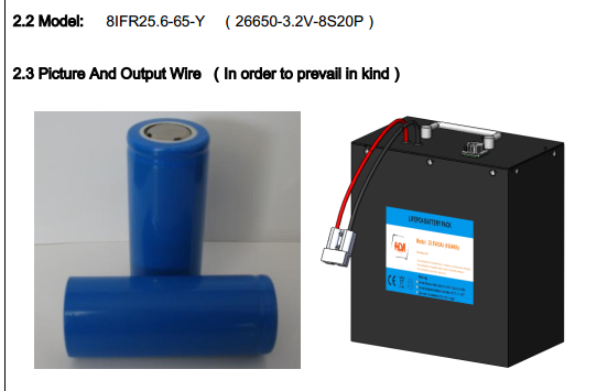 24V 60Ah铁锂电池组