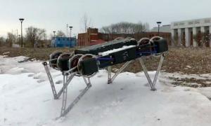 四脚机器人Minitaur解锁新技能，钻洞、爬墙样样不在话下