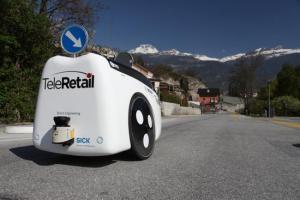 瑞士初创公司Teleretail AG制造快递机器人，专注商店和小企业快递服务