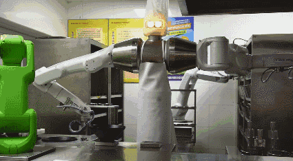 传说中别人家的食堂，大厨都是机器人！