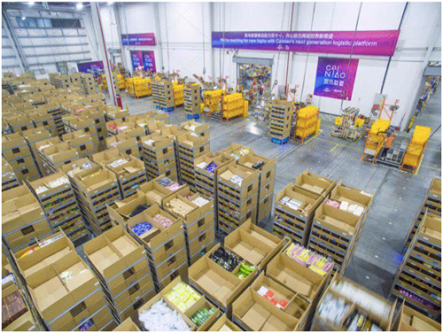 菜鸟上线机器人仓群备战双十一 ，未来或成双11物流主力军