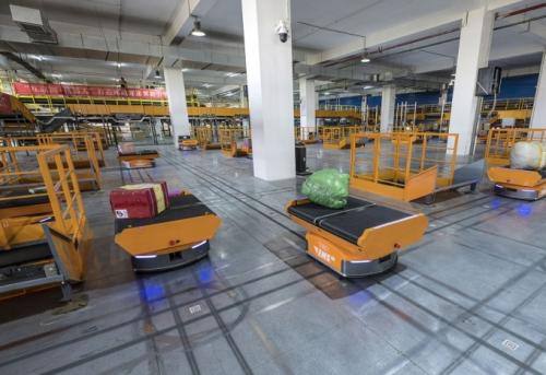 机器人助力邮政快递分拣