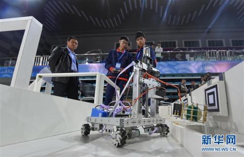 天津举办2017全国机械行业职业院校移动机器人大赛