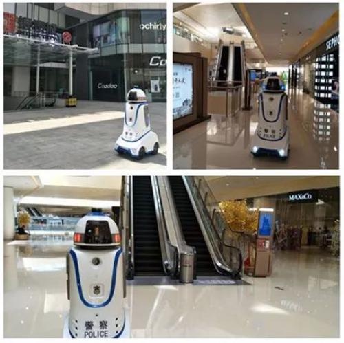 上个周末有点忙~智能安防机器人为志玲姐姐、小猪罗志祥保驾护航！