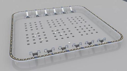 全球首创：Geek+自主研发无需钢平台的落地式分拣系统