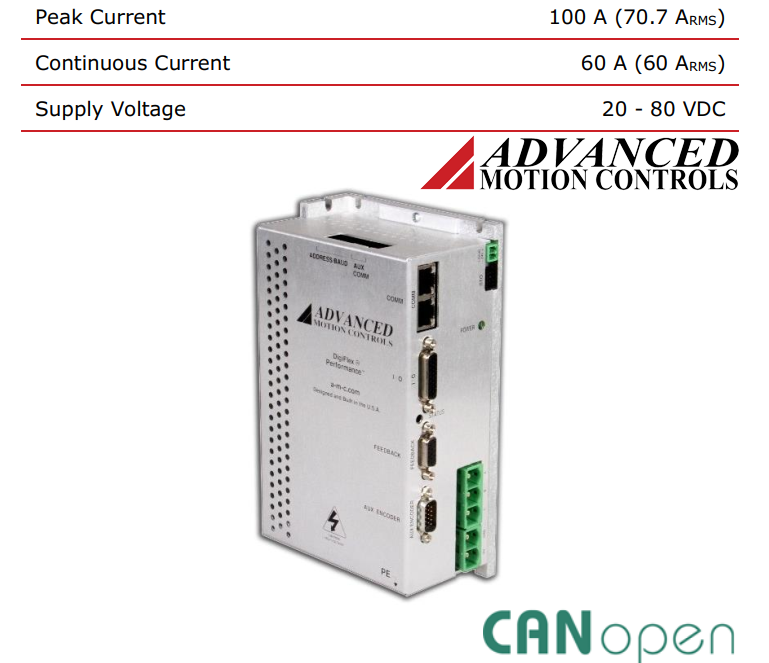 AMC CANopen面板伺服驱动器_无人系统网