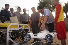 深之蓝水下机器人助力福建省红十字会水上安全演练！