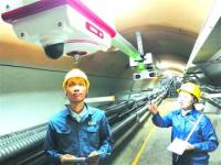 小身材大智慧机器人巡检电缆