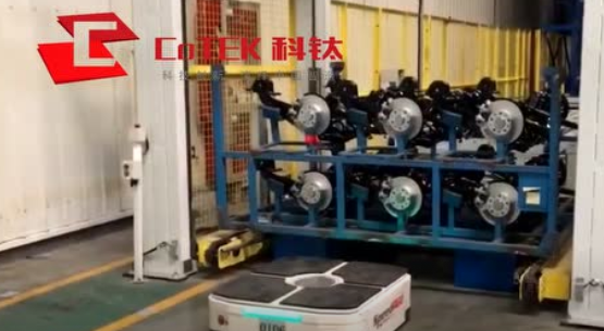 科钛大负载顶升式AGV新玩法，上汽集团新添得力助手