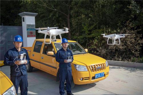安徽宣城：国庆七天乐 无人机首航巡检保供电