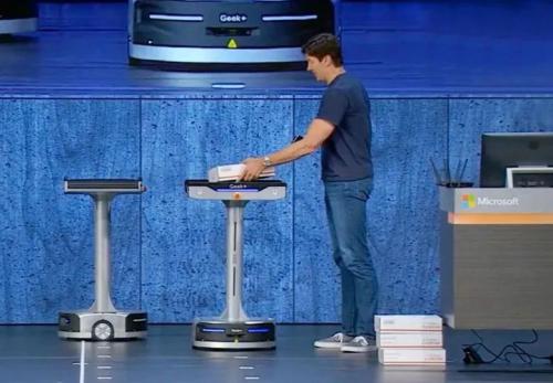 极智嘉机器人惊艳亮相微软Ignite大会