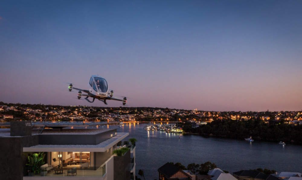 首个飞行出租车站台将在澳大利亚的公寓楼顶建成
