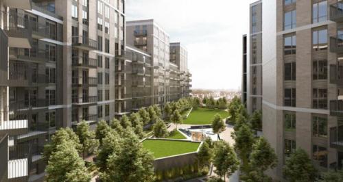 温布利公园使用无人机对公寓外部结构进行质检