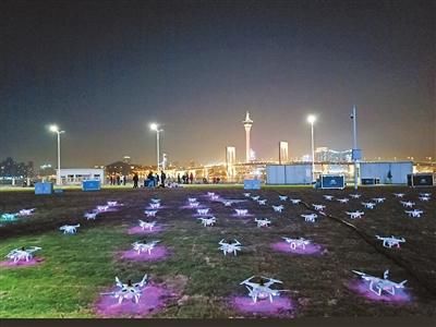 首次！56艘无人船600架无人机就位，澳珠联合烟花汇演22日盛放