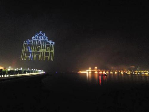 大漠大无人机亮相澳门回归20周年庆典