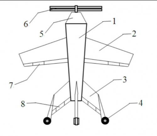 发明授权专利：一种带有变矩螺旋桨的垂直起降固定翼无人机