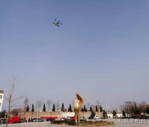 礼泉县农业农村局组织无人机作战疫情防控第一线