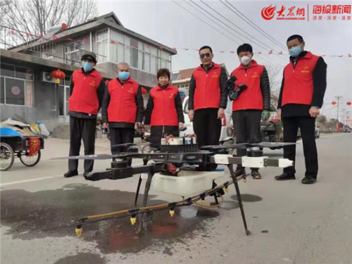 桓台县田庄镇：无人机“飞手”志愿者助力疫情防控