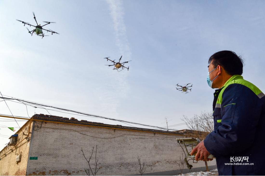 石家庄市栾城区：植保无人机助力疫情防控
