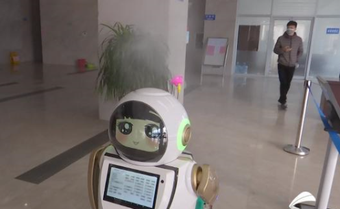 杀菌消毒的智能机器人可用于病房和医疗公共区域
