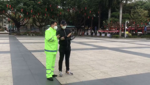 燕罗成立社区防疫巡查队 出动无人机投入防疫一线 