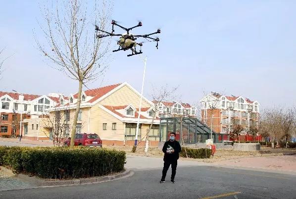 无人机硬核喊话！组起疫情防控“天罗地网”