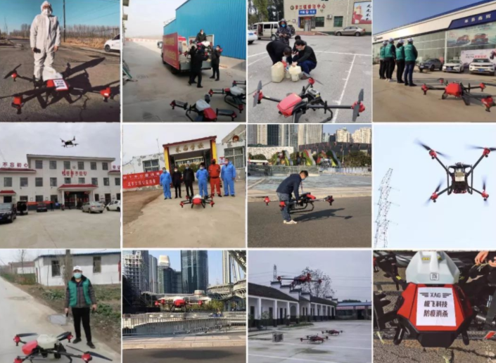 极飞采用“地空一体化”全方位配合疫情防护，无人车喷洒“立即待命”