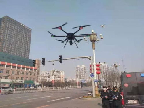 无人机助力 防疫宣传“硬核”上线