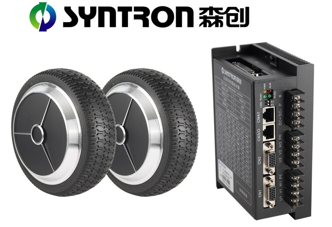 和利时：伺服轮毂10530+双轴驱动器DS20270C套装 内置1400线编码器轮毂电机
