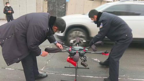 望奎县公安局运用科技手段助力防控 无人机变身“宣传员”