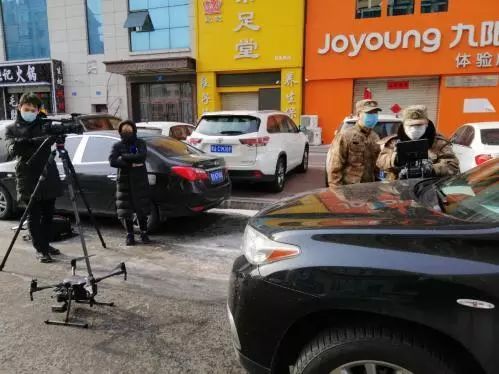 哈尔滨无人机助力大排查，能广播能测温！