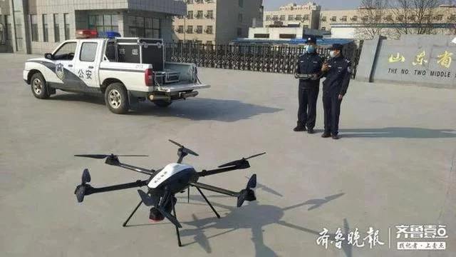 无人机“硬核”喊话，成武公安启用智慧防疫措施织密防控网