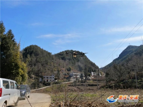 疫情防控不放松 无人机作业忙春耕