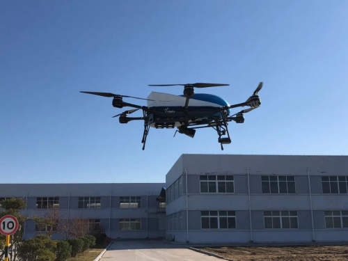 氢航无人机喊话助力平度防疫