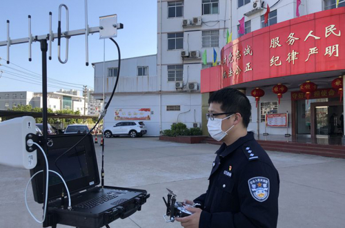 公安“无人机”硬核上线，助力园区企业复工复产