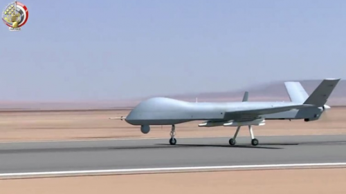 埃及军队中国翼龙无人机部署到利比亚边境附近