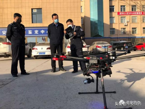 榆林定边 “无人机空中巡逻”助力疫情防控