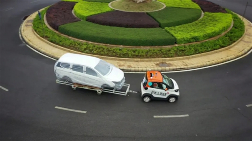 搭L4级自动驾驶 五菱厂区无人驾驶物流线路建成