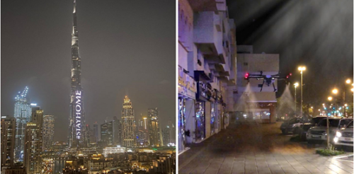 迪拜正在使用无人机对整个城市进行消毒