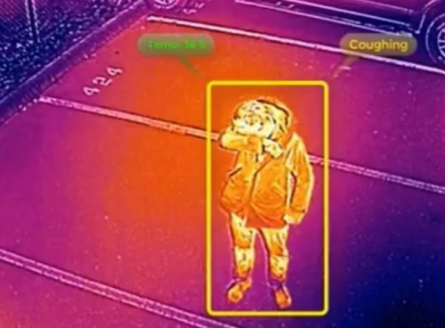 这款无人机可检测人群中是否有传染病症状