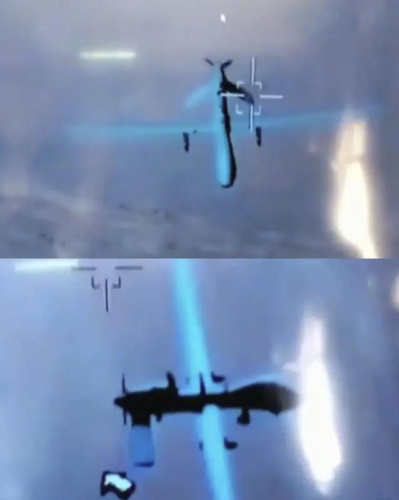 狭路相逢！伊朗无人机高速撞向美军战机，俄：给全世界做出了榜样