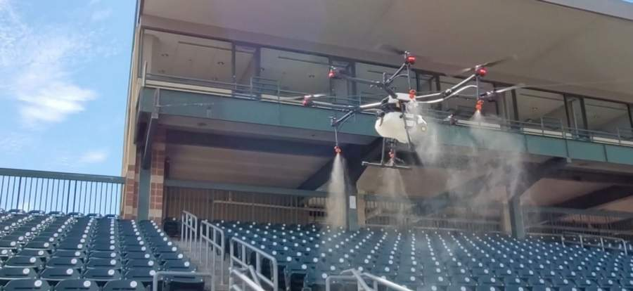 Rantizo使用无人机从农作物喷药扩展到体育场消毒
