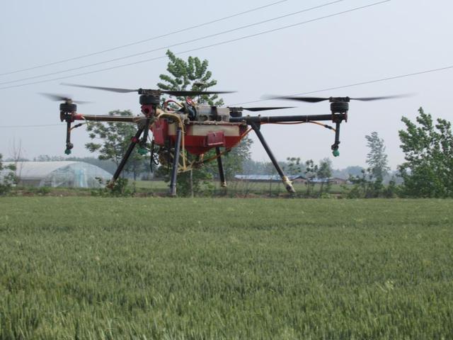 无人机喷洒农药解难题 科技扶贫又添新技能