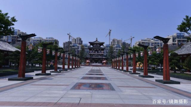 无人机航拍，崇州唐人街