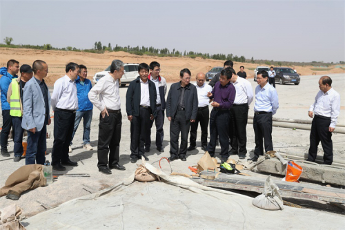 西北工业大学校领导赴靖边检查无人机试验测试中心建设情况