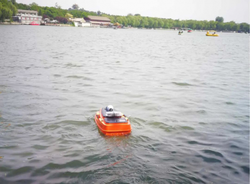 5G无人船带你来北海公园“云巡河”！