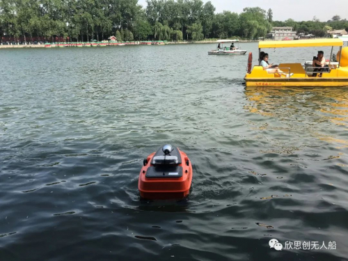 欣思创智能5G无人船 博得首都媒体广泛关注
