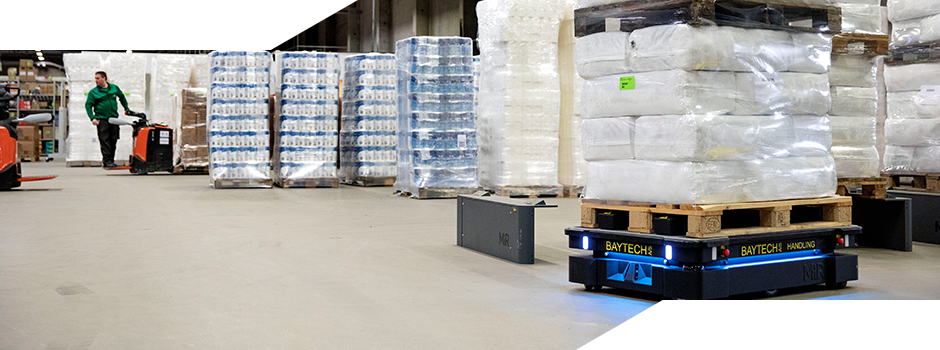 部署在丹麦欧登塞MiR自有生产工厂的移动机器人